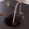 Alfi Brand Chocolate 17" Drop-In Round Granite Composite Kitchen Prep Sink AB1717DI-C - alternate 1